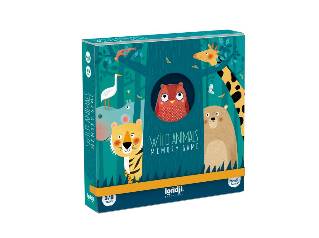 Packaging Wild Animals memory game