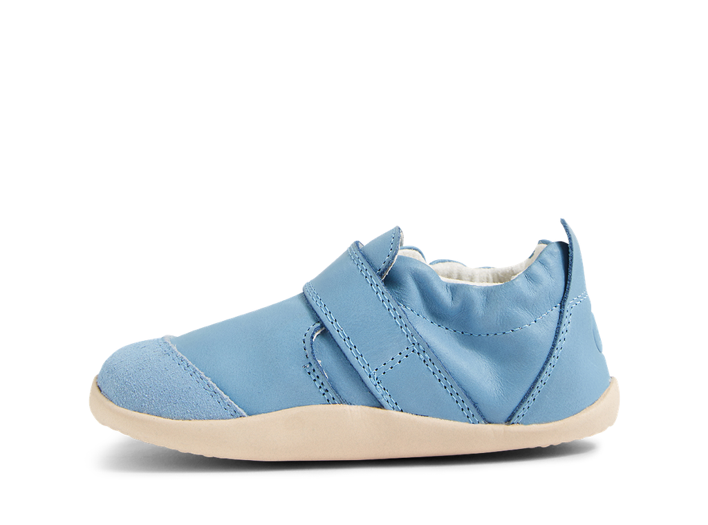 Bobux Xplorer Marvel, colore dusk blue scarpina morbida