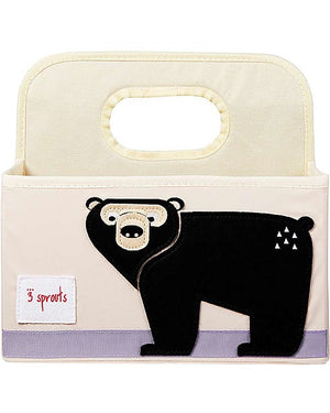 
                
                    Carica l&amp;#39;immagine nella Galleria, contenitore porta pannolini con disegnato un orso nero
                
            