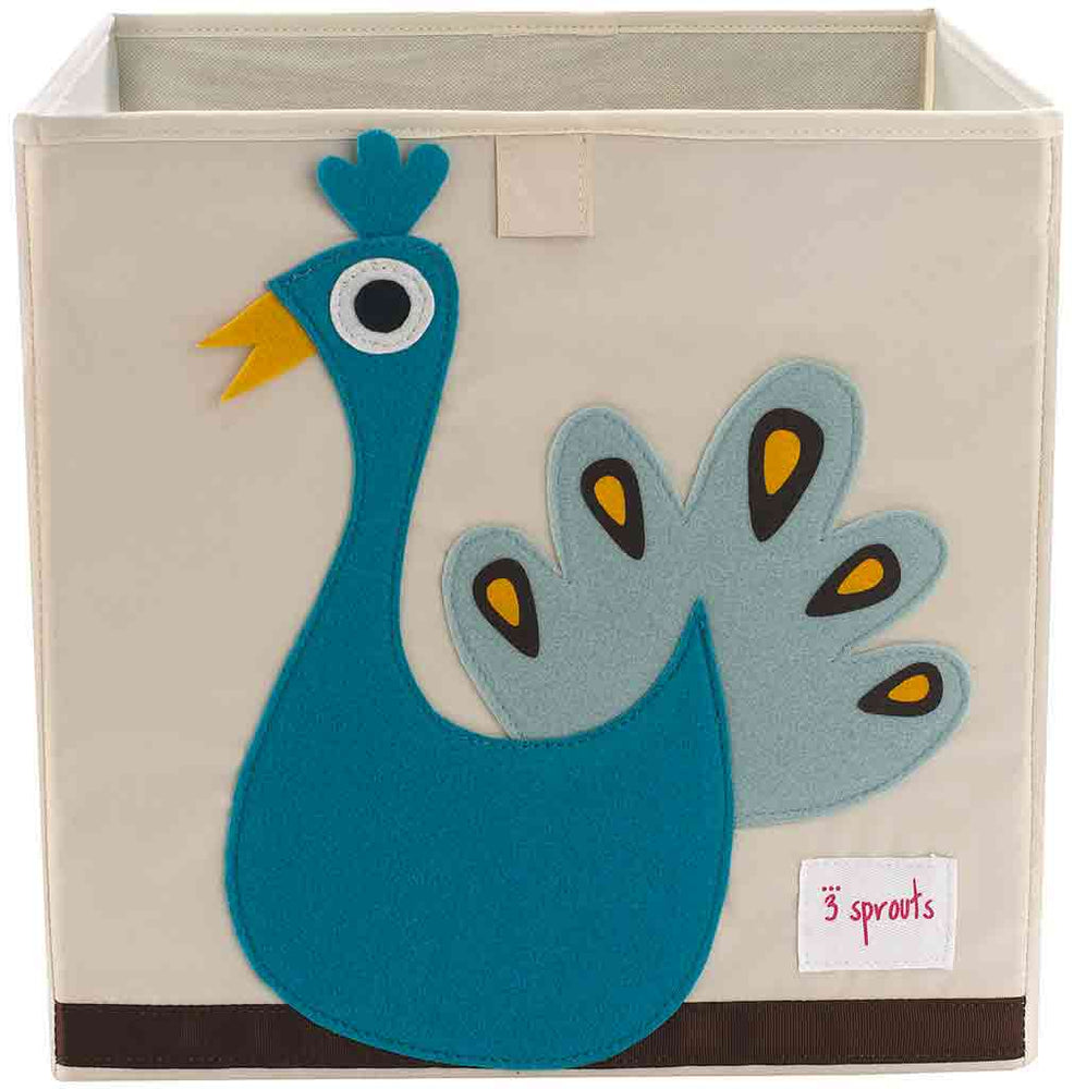 
                
                    Carica l&amp;#39;immagine nella Galleria, Contenitore per i giochi del bambino con disegnato un pavone
                
            