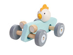 Macchina da Corsa "Pollo" in legno, Plan Toys