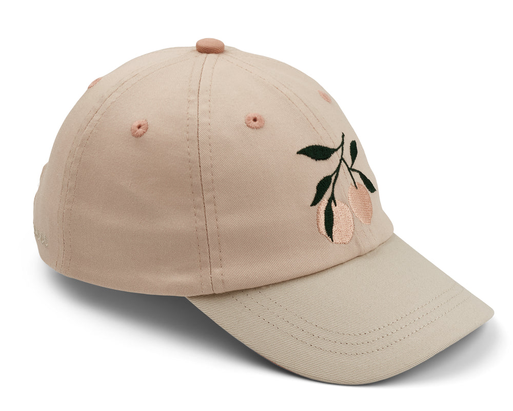 Cappello con visiera in cotone organico, Liewood, Danny cap, Peach/apple blossom