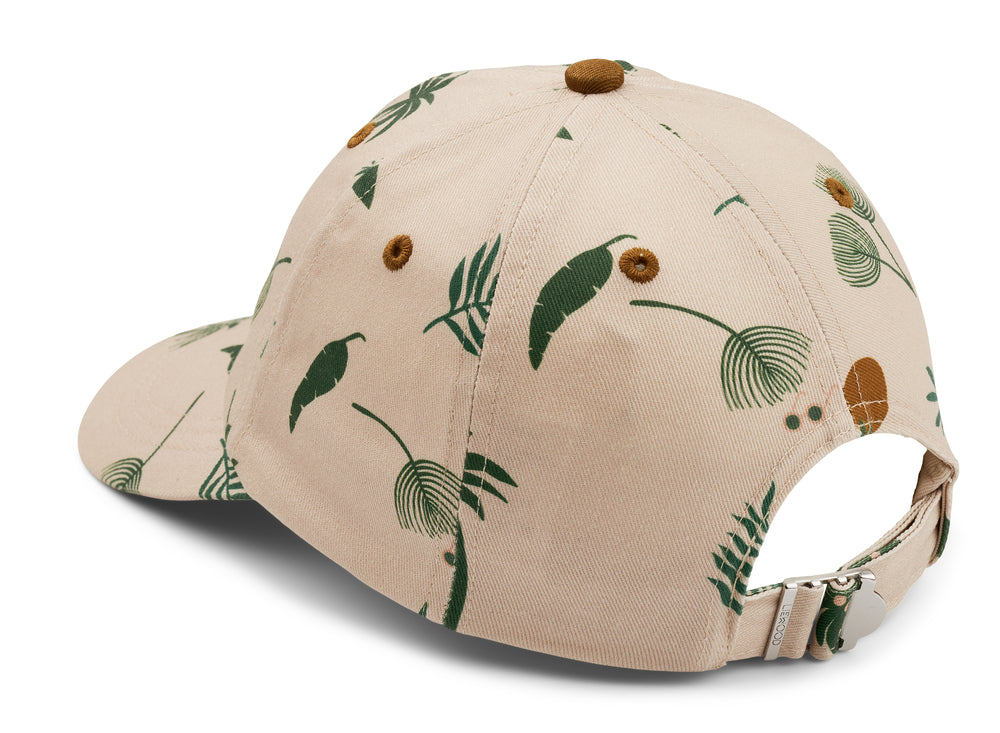 Cappello con visiera in cotone organico, Liewood, Danny cap, Jungle/apple blossom