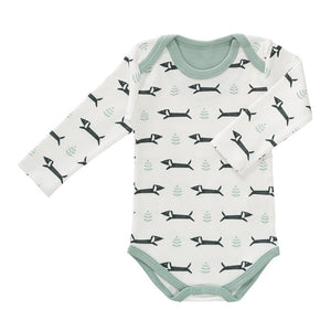 body manica lunga bianco con bassotti