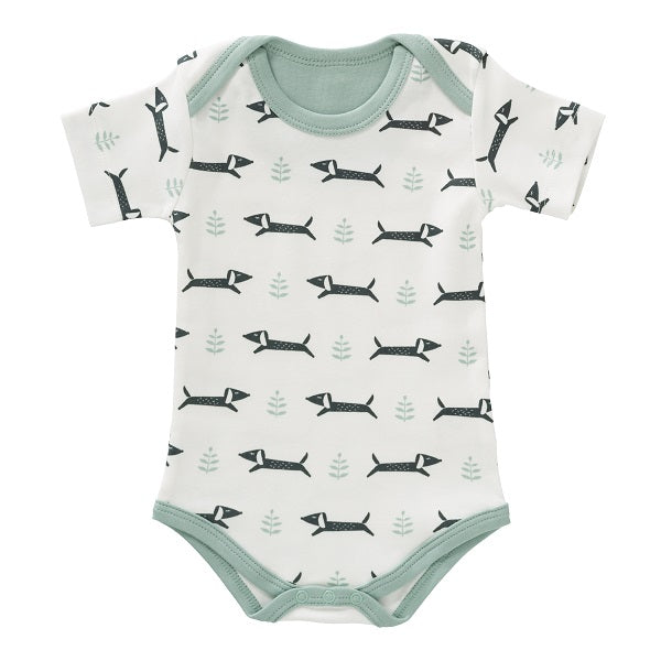 Body mezza manica Fresk Baby Bassotto Bianco, cotone bio