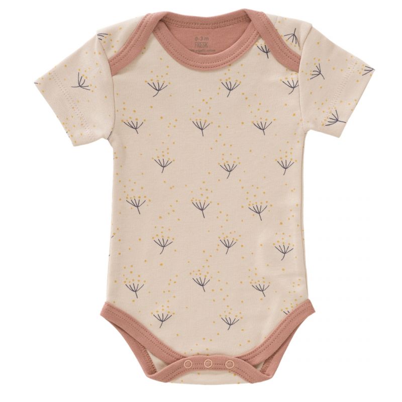 Body mezza manica Fresk Baby Soffione Rosa, cotone bio