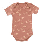 Body mezza manica Fresk Baby Passerotto rosa, cotone bio