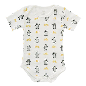 body mezza manica bianco con pinguini