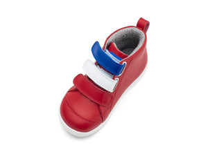 I Walk Hi Court Switch Red (blueberry+white), Bobux