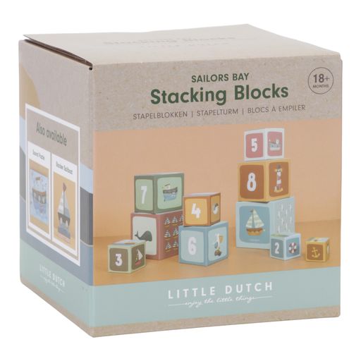 Stacking Blokcs, Cubi impilabili in cartone, Little Dutch