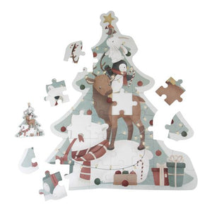 XL Puzzle Christmas, puzzle natalizio, Little Dutch. Puzzle in fase di completamento