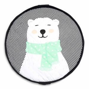 
                
                    Carica l&amp;#39;immagine nella Galleria, tappeto circolare con un orso bianco
                
            