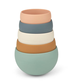 Giochi per il bagno impilabile in silicone, Liewood
