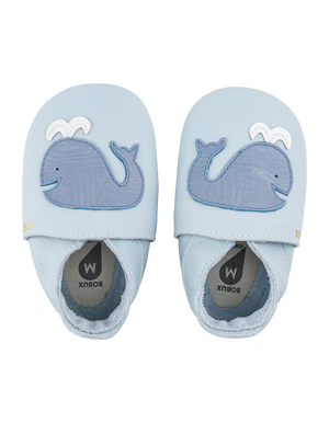 Bobux babbucce Soft Sole Moby-Balena sky grey