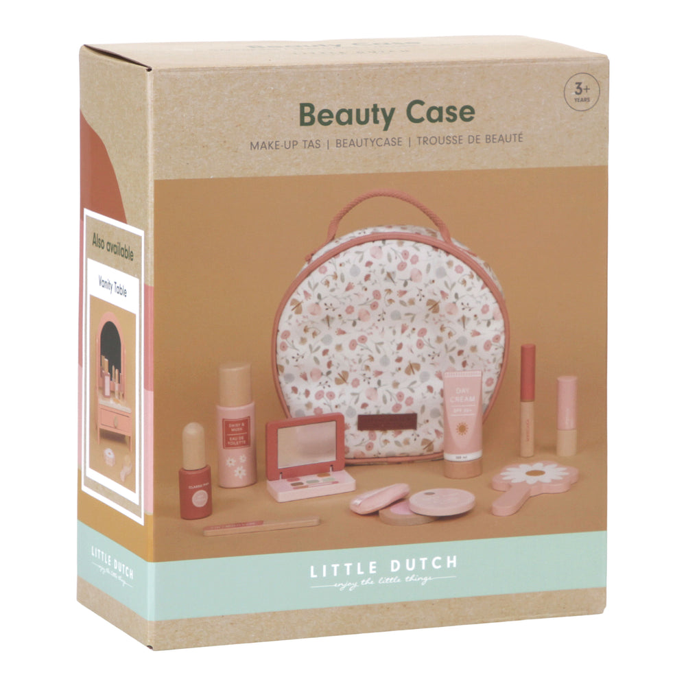 Beauty Case con trucchi in legno, Little Dutch. Set nella sua confezione di cartone riciclato