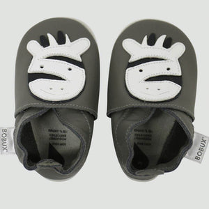 Bobux babbucce Soft Sole Zebra Grigia