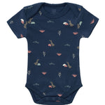 Body mezza manica Fresk Baby Rabbit indigo, cotone bio