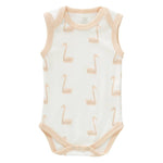 Body senza manica Fresk baby Cigno Rosa in cotone bio