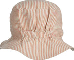 Cappello reversibile in cotone organico Sander Liewood - Stripe tuscany rose/sandy