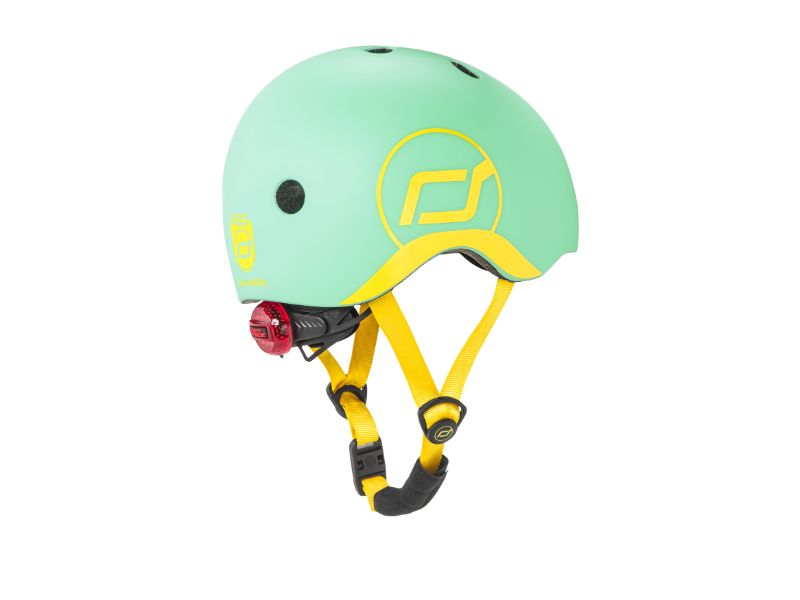 casco kiwi con inserti gialli