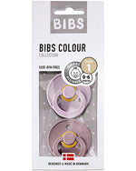 Set di due ciucci Bibs colour Lilla e Rosa antico - Dusky lilac/Heather