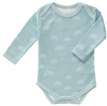 Body manica lunga Fresk baby arcobaleno blu, cotone bio