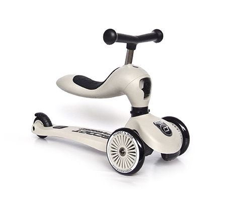 Monopattino e Triciclo 2in1 colore Ash(cenere), Scoot and Ride