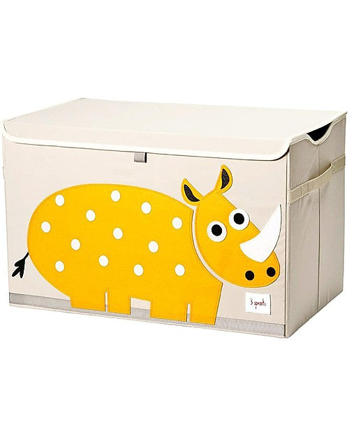 BAULE IN TESSUTO CON DISEGNO RINOCERONTE