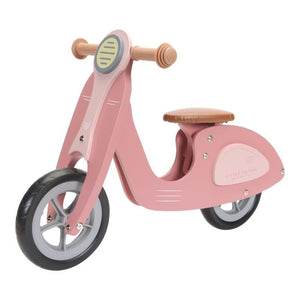 'Balance Bike Scooter', scooter Vespa in legno senza pedali, Little Dutch