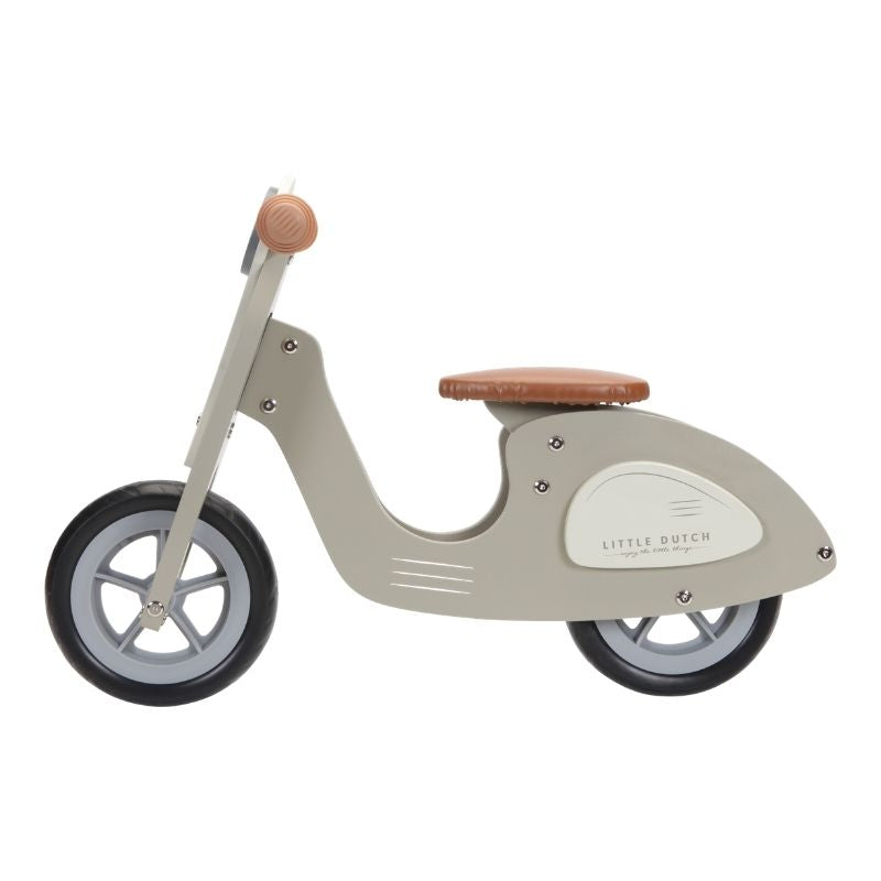 'Balance Bike Scooter', scooter Vespa in legno senza pedali, Little Dutch