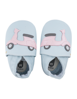 Bobux babbucce Soft Sole Vespa Sky/Grey, Retro Collection