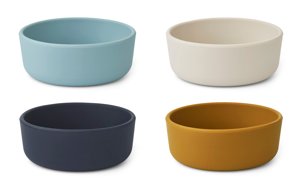 Set di 4 ciotole in silicone "Iggy Set Silicone Bowls", Liewood