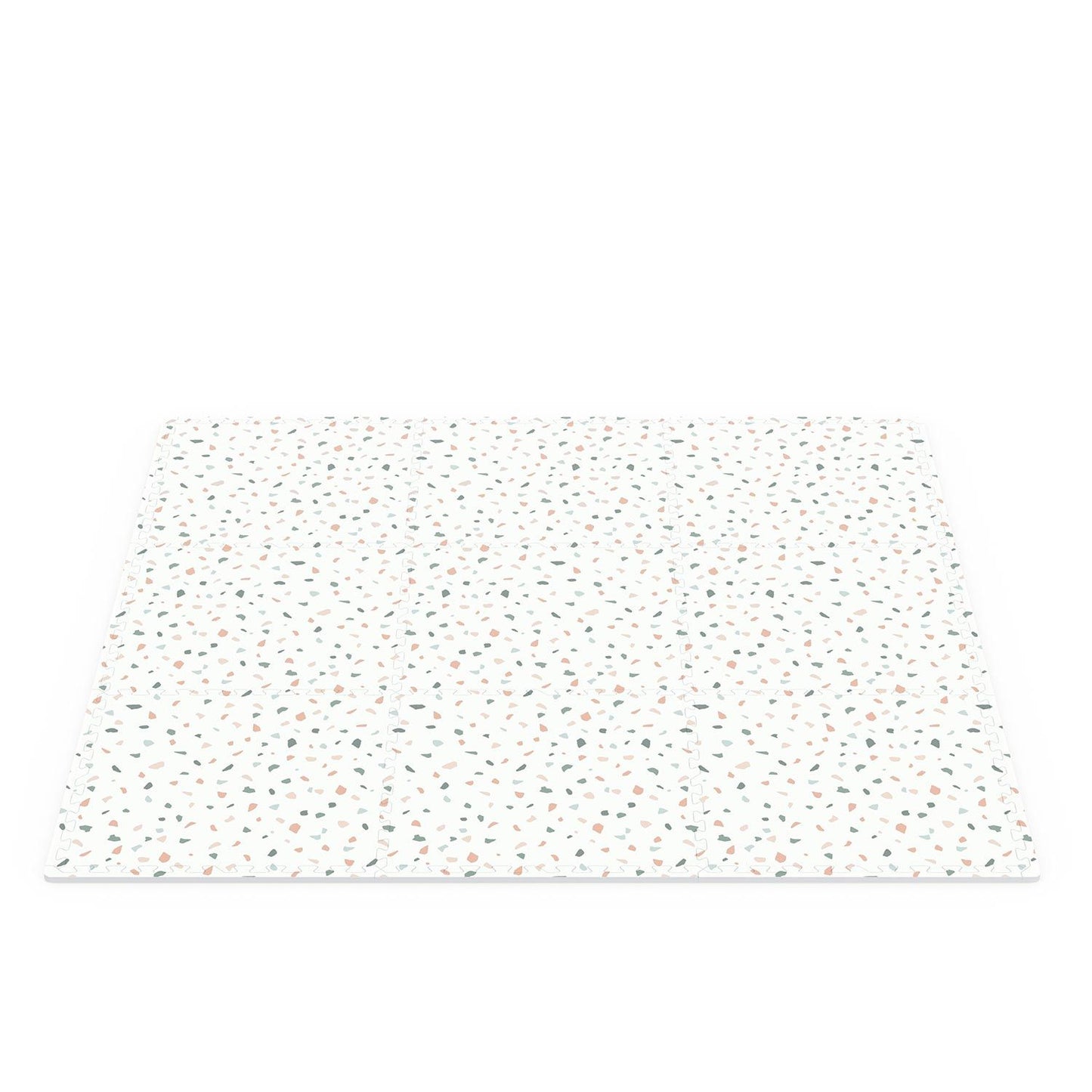 vista d'insieme del tappeto lato coriandoli colorati