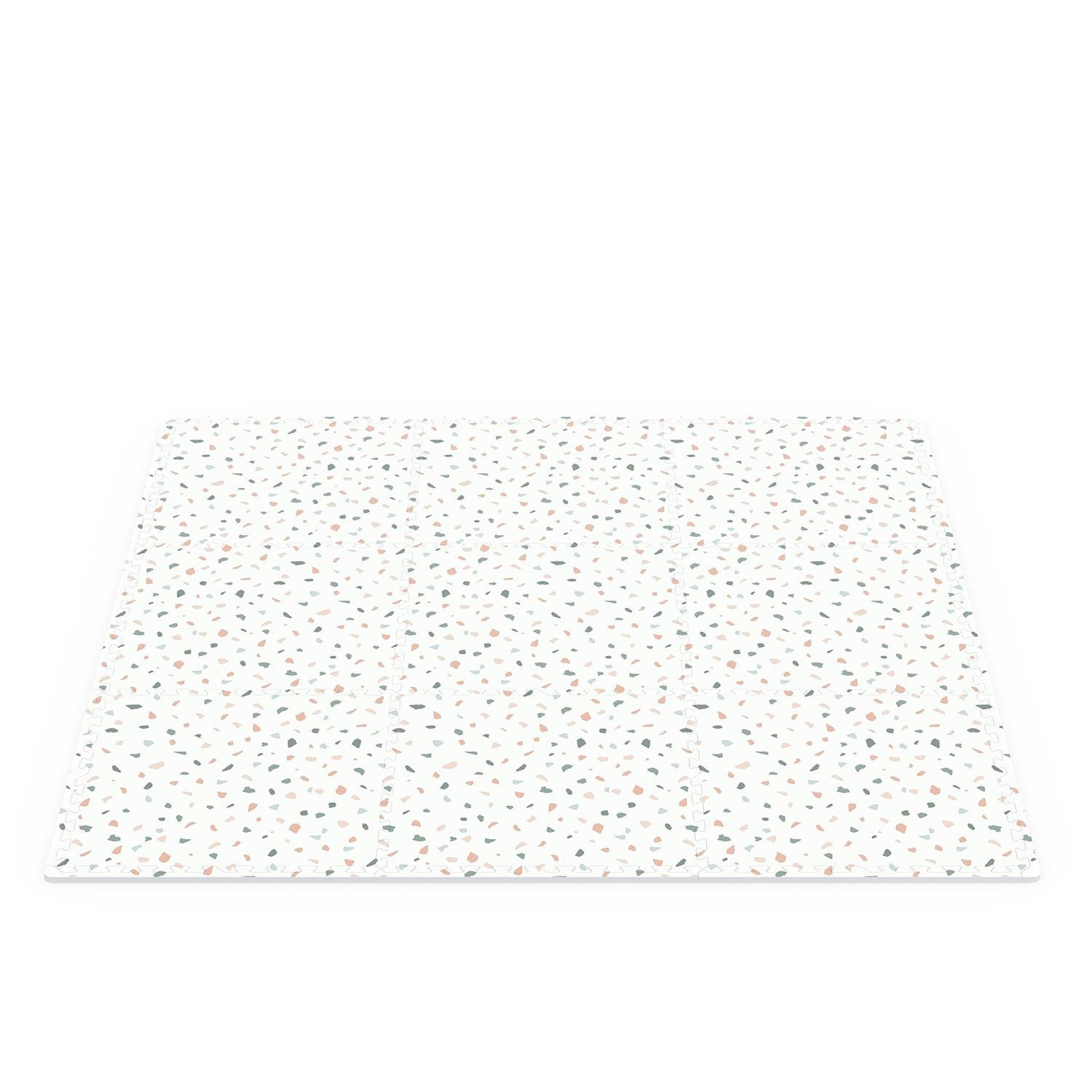 vista d'insieme del tappeto lato coriandoli colorati