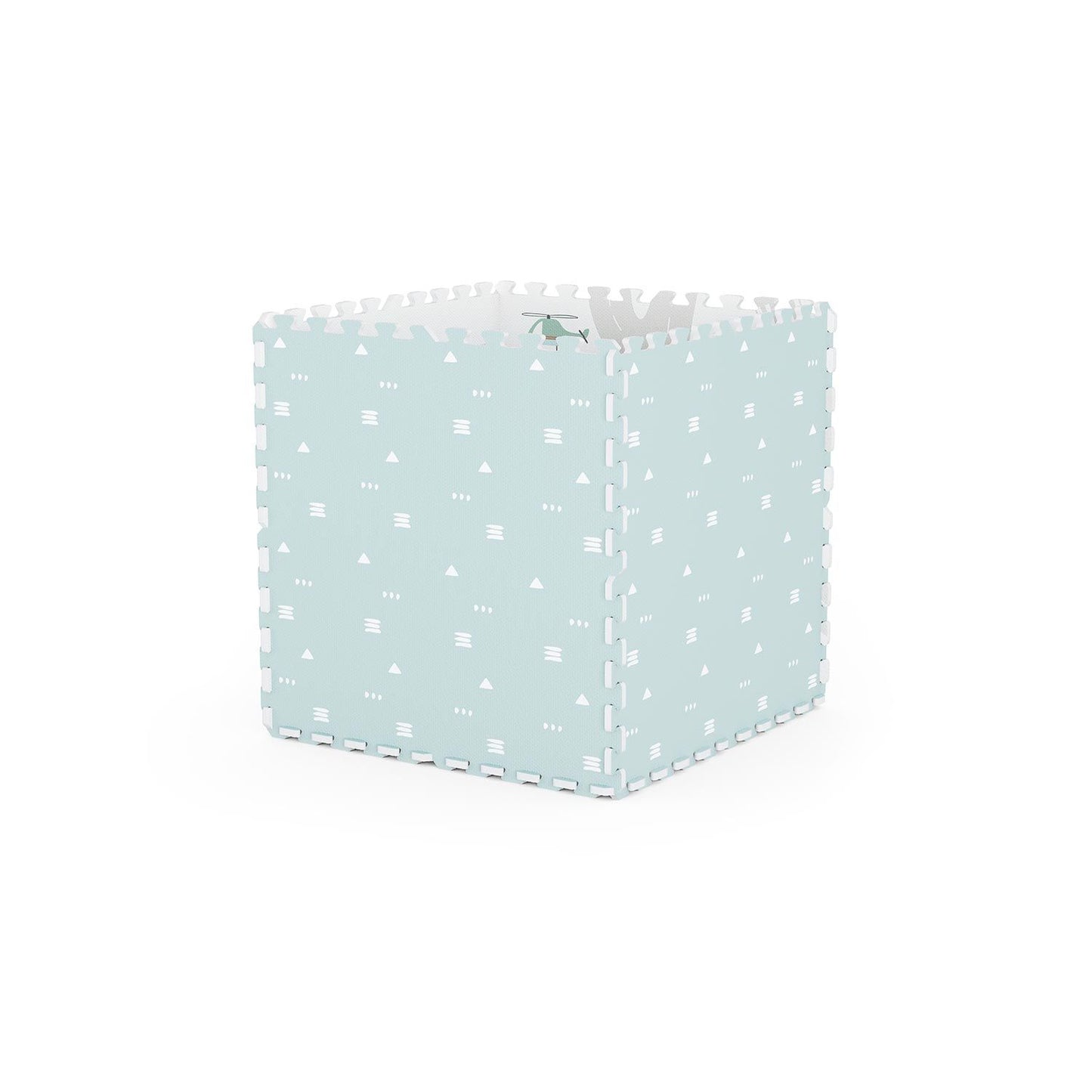 assemblato come cesta portagiochi