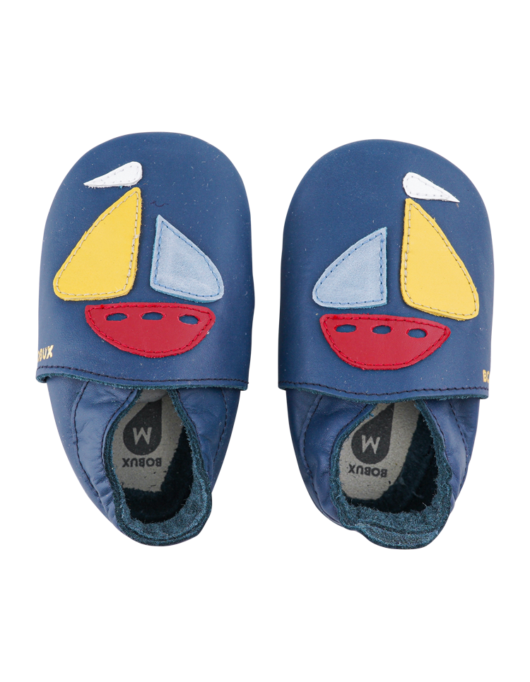 Bobux babbucce Soft Sole Yacht Navy, Retro Collection