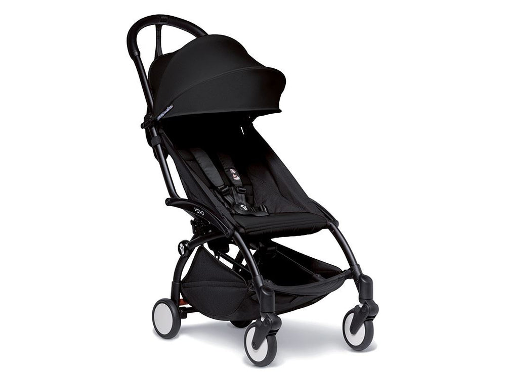 passeggino yoyo rivestimento nero e telaio nero